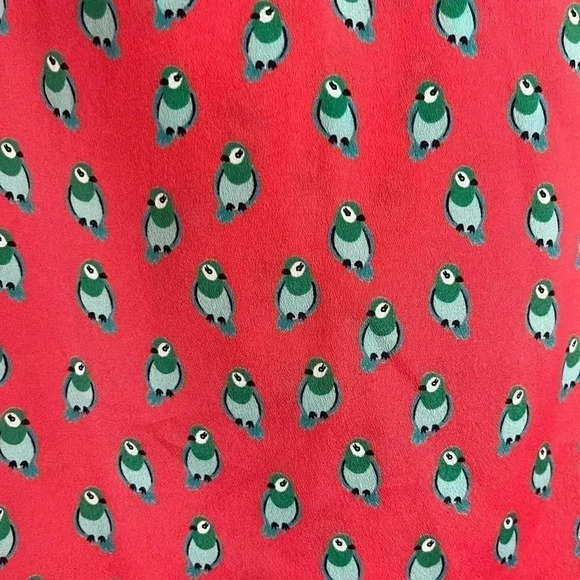 LOFT Coral and Green Parrot Print Sleeveless Shell Size M - Picture 3 of 5